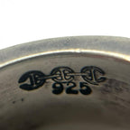 HOORSENBUHS ホーセンブース DAME TRI-LINK ダム トライリンク モノグラム シルバー 925 リング 指輪 アクセサリー 6号 ★美品★★袋付★