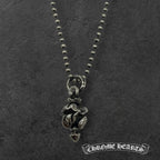 CHROME HEARTS クロムハーツ LT SWIVEL リップアンドタンスイベルチャーム ネックレス アクセサリー シルバー 925 ★美品★★ギャラ付★
