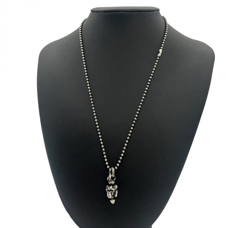 CHROME HEARTS クロムハーツ LT SWIVEL リップアンドタンスイベルチャーム ネックレス アクセサリー シルバー 925 ★美品★★ギャラ付★