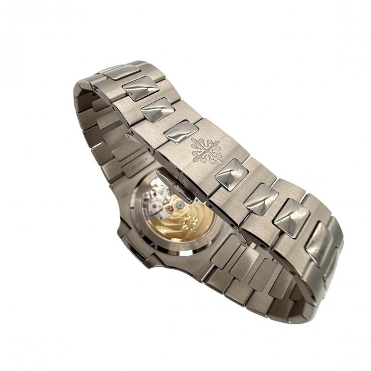 PATEK PHILIPPE パテックフィリップ 自動巻き ブルー 腕時計 5811/１G-001 K18 750 ノーチラス メンズ ブルー文字盤 保証書 余りコマ