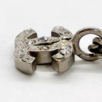CHANEL シャネル ココマーク ハート ラインストーン 09C刻印 2009年 クルーズコレクション ネックレス シルバーカラー アクセサリー ★美品★