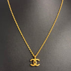 CHANEL シャネル ココマーク 376刻印 ヴィンテージ ネックレス アクセサリー ゴールドカラー ★美品★