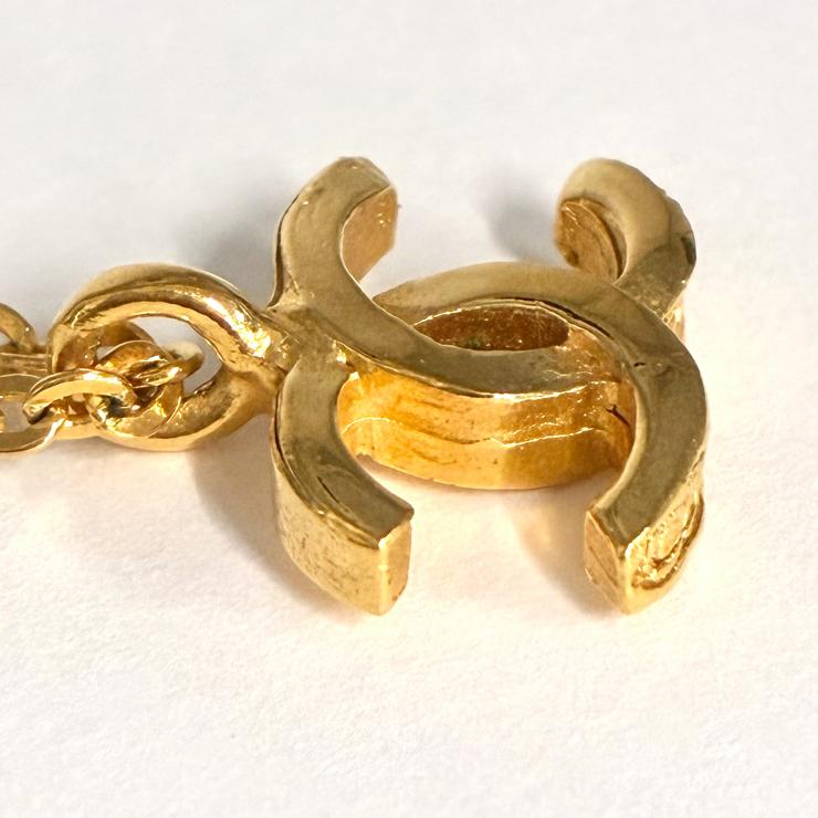 CHANEL シャネル ココマーク 376刻印 ヴィンテージ ネックレス アクセサリー ゴールドカラー ★美品★
