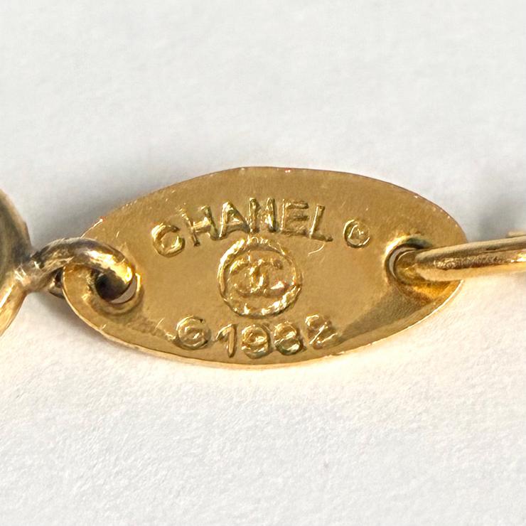 CHANEL シャネル ココマーク 376刻印 ヴィンテージ ネックレス アクセサリー ゴールドカラー ★美品★