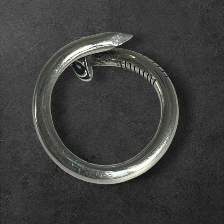 CHROME HEARTS クロムハーツ クロスボール ネイルリング 指輪 シルバー SV925 15号 ★人気高騰中★★保証書★
