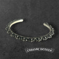 CHROME HEARTS クロムハーツ BANGLE CROSS クロスバンドバングル ブレスレット シルバー 925 ★保証書★★人気高騰中★