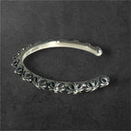 CHROME HEARTS クロムハーツ BANGLE CROSS クロスバンドバングル ブレスレット シルバー 925 ★保証書★★人気高騰中★