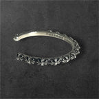 CHROME HEARTS クロムハーツ BANGLE CROSS クロスバンドバングル ブレスレット シルバー 925 ★保証書★★人気高騰中★