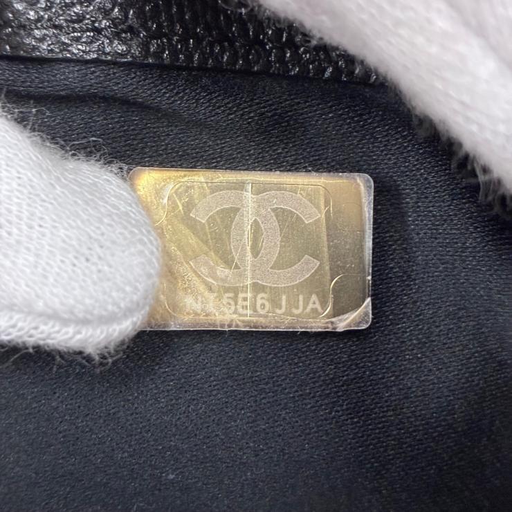 CHANEL シャネル 25 ミディアム キャビアスキン チェーンショルダー ハンド バッグ ブラック ゴールド金具 ランダムプレート ★希少★ ★美品★