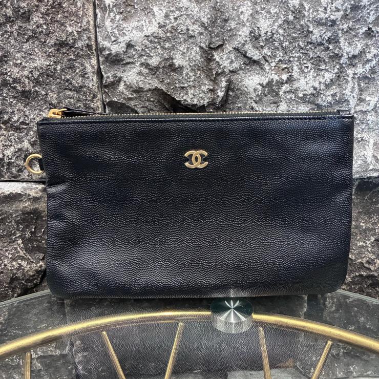 CHANEL シャネル 25 ミディアム キャビアスキン チェーンショルダー ハンド バッグ ブラック ゴールド金具 ランダムプレート ★希少★ ★美品★