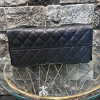 CHANEL シャネル 25 ミディアム キャビアスキン チェーンショルダー ハンド バッグ ブラック ゴールド金具 ランダムプレート ★希少★ ★美品★