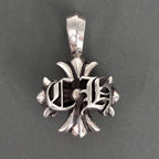 CHROME HEARTS クロムハーツ ダブルCHプラス ペンダントトップ チャーム アクセサリー シルバー SV925 ★人気高騰中★ ★袋・インボイス付★