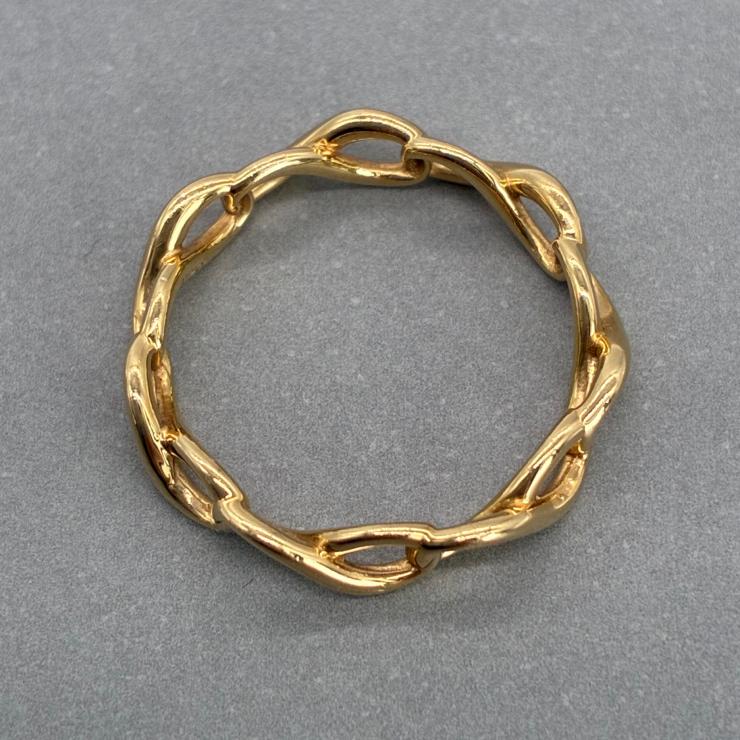 Tiffany&Co. ティファニー インフィニティ リング 指輪 7.5号 AU750 K18 ゴールド アクセサリー ★良品★