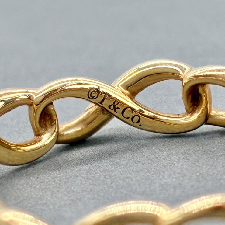 Tiffany&Co. ティファニー インフィニティ リング 指輪 7.5号 AU750 K18 ゴールド アクセサリー ★良品★