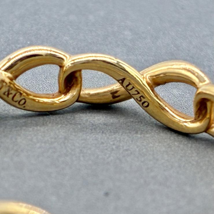 Tiffany&Co. ティファニー インフィニティ リング 指輪 7.5号 AU750 K18 ゴールド アクセサリー ★良品★