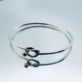 TIFFANY＆CO．ティファニー ラブノット ブレスレット バングル アクセサリー シルバー925 K18 イエローゴールド ★中古★