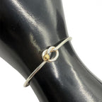 TIFFANY＆CO．ティファニー ラブノット ブレスレット バングル アクセサリー シルバー925 K18 イエローゴールド ★中古★