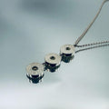 TIFFANY＆CO．ティファニー スリードロップサークル チェーンネックレス SV925 シルバー 1837 ★中古品★