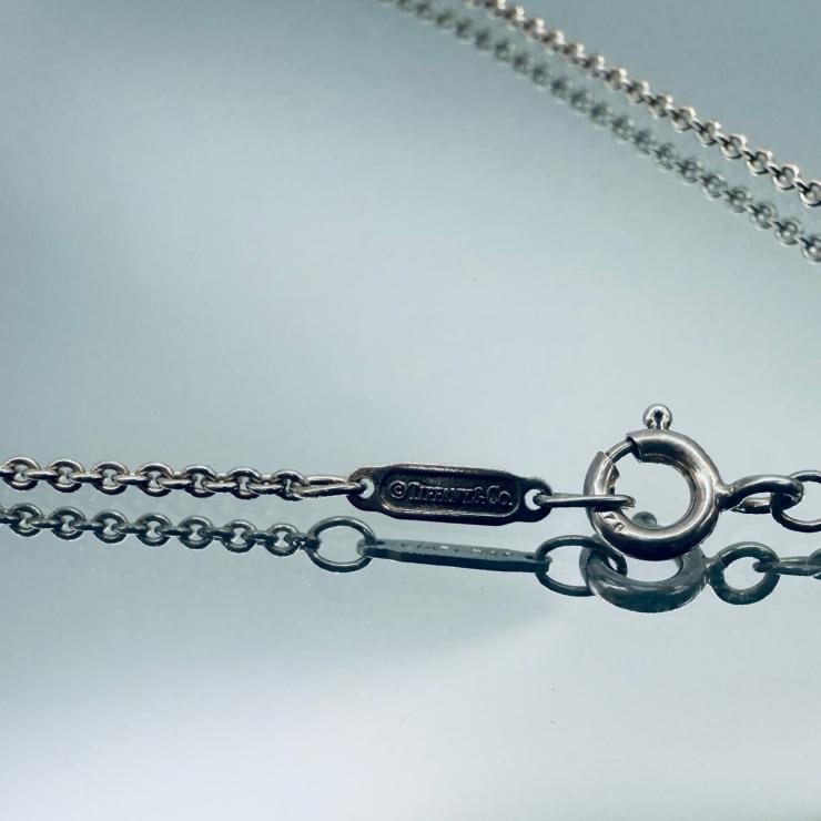 TIFFANY＆CO．ティファニー スリードロップサークル チェーンネックレス SV925 シルバー 1837 ★中古品★