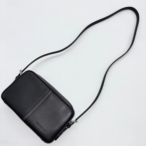BURBERRY バーバリー レザー ショルダーバッグ ブラック ノバチェック ★箱・袋付★ ★美品★