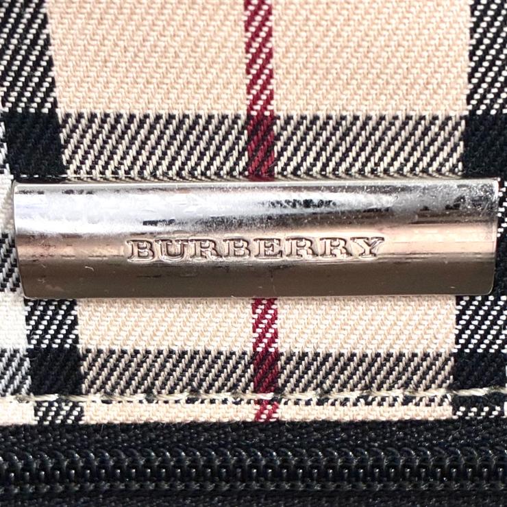 BURBERRY バーバリー レザー ショルダーバッグ ブラック ノバチェック ★箱・袋付★ ★美品★