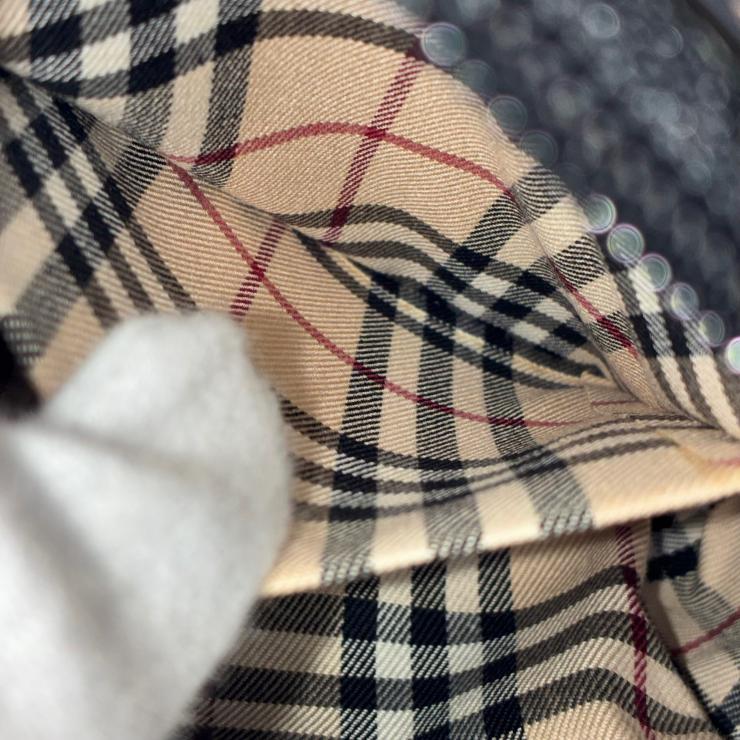 BURBERRY バーバリー レザー ショルダーバッグ ブラック ノバチェック ★箱・袋付★ ★美品★