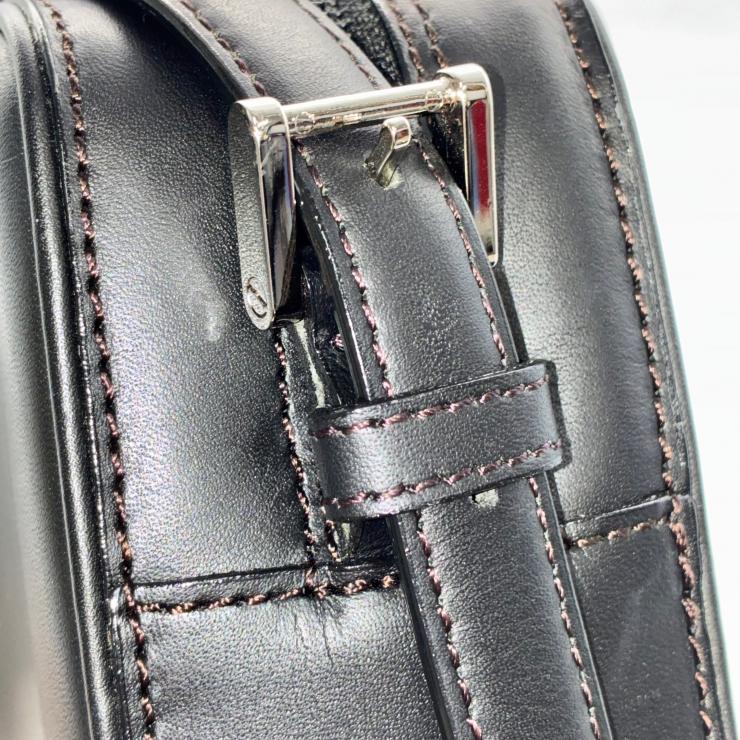 BURBERRY バーバリー レザー ショルダーバッグ ブラック ノバチェック ★箱・袋付★ ★美品★