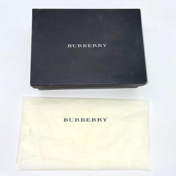 BURBERRY バーバリー レザー ショルダーバッグ ブラック ノバチェック ★箱・袋付★ ★美品★