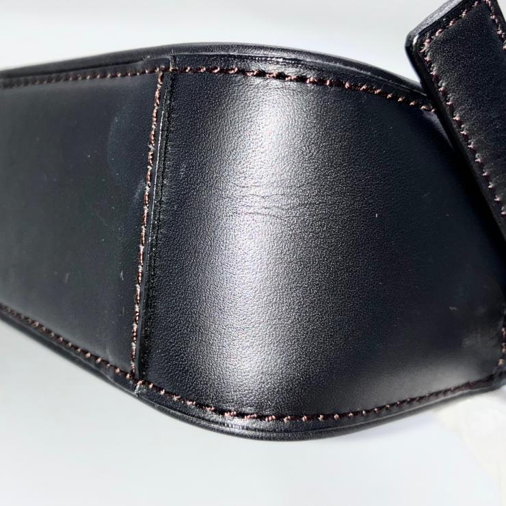 BURBERRY バーバリー レザー ショルダーバッグ ブラック ノバチェック ★箱・袋付★ ★美品★