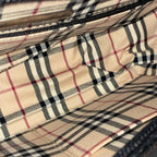 BURBERRY バーバリー レザー ショルダーバッグ ブラック ノバチェック ★箱・袋付★ ★美品★