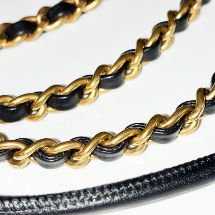 CHANEL シャネル 22 ミニ ウール カメリア ツイード 2WAY ハンドバッグ ショルダー チェーンストラップ ランダムプレート ゴールドカラー金具 チャーム ブラック ★美品★