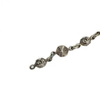 CHROME HEARTS クロムハーツ ダイス クロスボール ブレスレット アクセサリー 8リンク シルバ－ 925 ★美品★★ギャラ 袋★