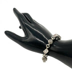 CHROME HEARTS クロムハーツ ダイス クロスボール ブレスレット アクセサリー 8リンク シルバ－ 925 ★美品★★ギャラ 袋★