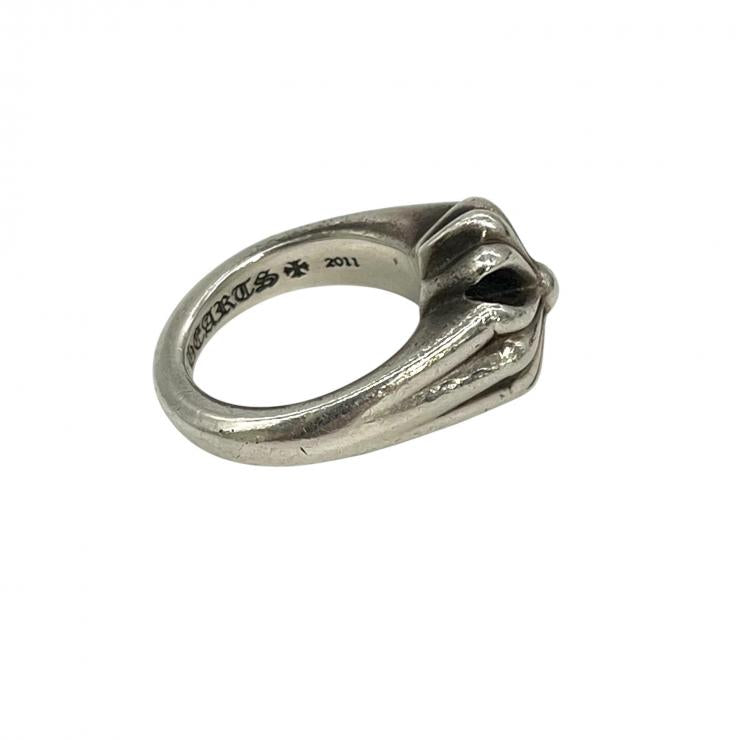 Chrome Hearts クロムハーツ CUTOUT CH PLS SML スモールカットアウトプラス リング 指輪 アクセサリー シルバー 925 9.5号 ★美品★★ギャラ★