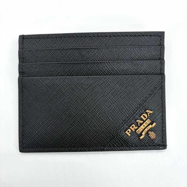 PRADA プラダ サフィアーノ レザー カードケース パスケース 2MC223 ブラック ★極美品★ ★ギャラ、箱付★
