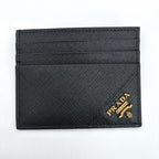 PRADA プラダ サフィアーノ レザー カードケース パスケース 2MC223 ブラック ★極美品★ ★ギャラ、箱付★
