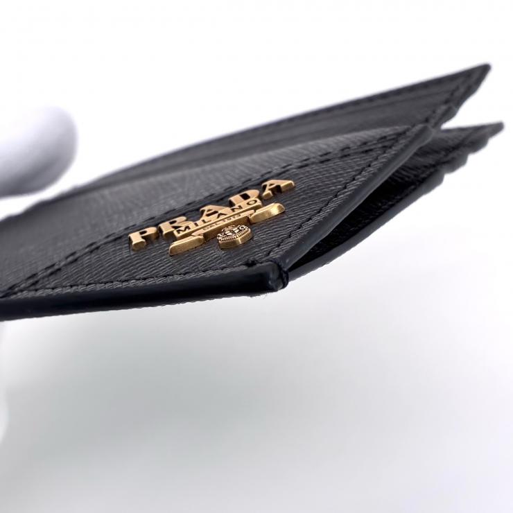 PRADA プラダ サフィアーノ レザー カードケース パスケース 2MC223 ブラック ★極美品★ ★ギャラ、箱付★