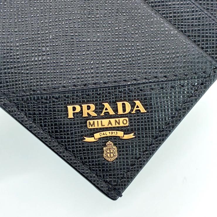 PRADA プラダ サフィアーノ レザー カードケース パスケース 2MC223 ブラック ★極美品★ ★ギャラ、箱付★
