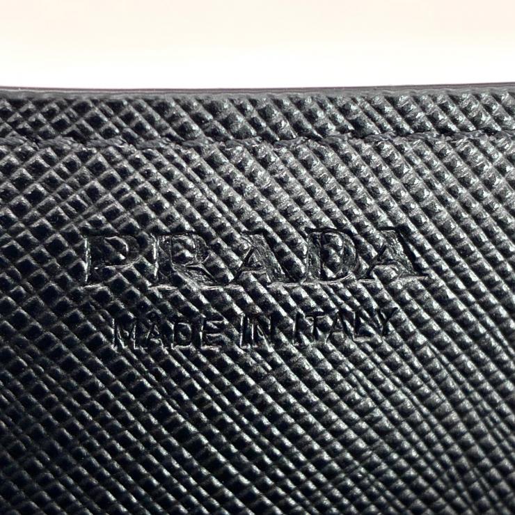 PRADA プラダ サフィアーノ レザー カードケース パスケース 2MC223 ブラック ★極美品★ ★ギャラ、箱付★