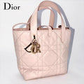 Christian Dior クリスチャン ディオール マクロカナージュ トゥジュール バーティカル レザー ハンドバッグ 2WAY ピンク ★ショルダー、箱、袋付★