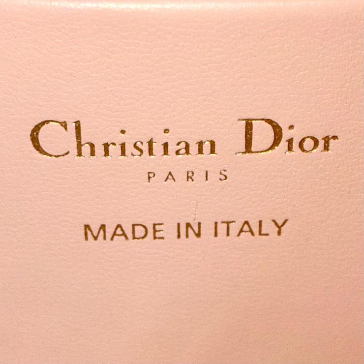 Christian Dior クリスチャン ディオール マクロカナージュ トゥジュール バーティカル レザー ハンドバッグ 2WAY ピンク ★ショルダー、箱、袋付★