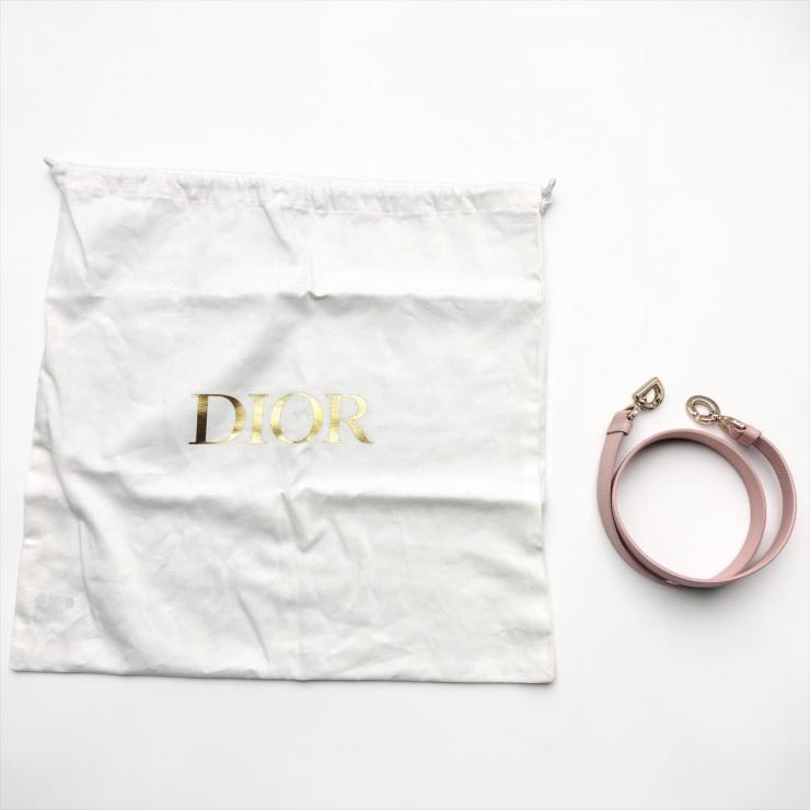 Christian Dior クリスチャン ディオール マクロカナージュ トゥジュール バーティカル レザー ハンドバッグ 2WAY ピンク ★ショルダー、箱、袋付★