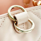 Christian Dior クリスチャン ディオール マクロカナージュ トゥジュール バーティカル レザー ハンドバッグ 2WAY ピンク ★ショルダー、箱、袋付★