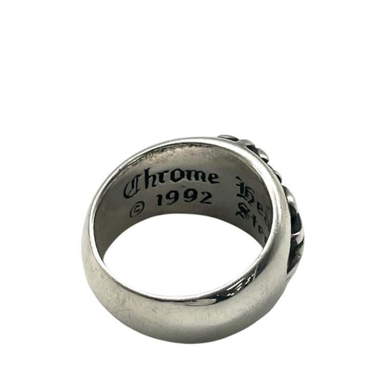 CHROME HEARTS クロムハーツ フローラルクロス リング アクセサリー 指輪 メンズ シルバー SV925 21号 ★人気高騰中★★証明書有★