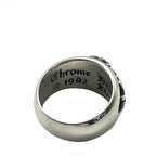 CHROME HEARTS クロムハーツ フローラルクロス リング アクセサリー 指輪 メンズ シルバー SV925 21号 ★人気高騰中★★証明書有★