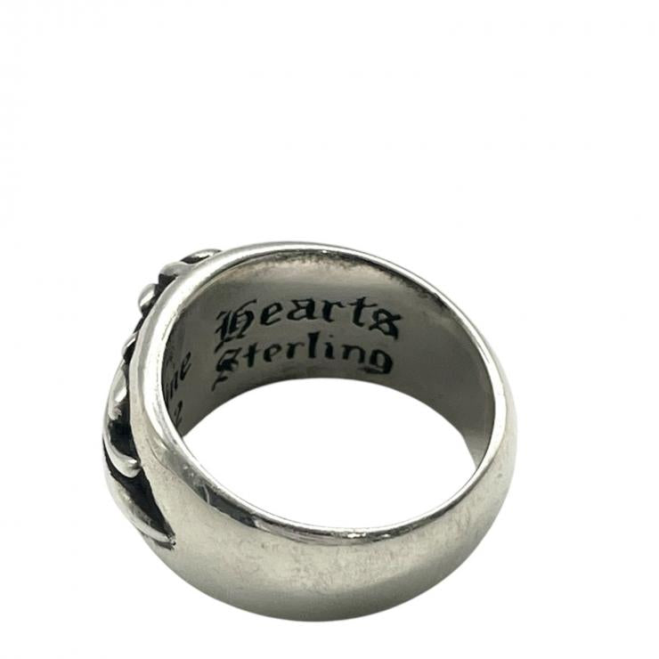 CHROME HEARTS クロムハーツ フローラルクロス リング アクセサリー 指輪 メンズ シルバー SV925 21号 ★人気高騰中★★証明書有★
