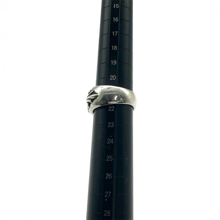 CHROME HEARTS クロムハーツ フローラルクロス リング アクセサリー 指輪 メンズ シルバー SV925 21号 ★人気高騰中★★証明書有★
