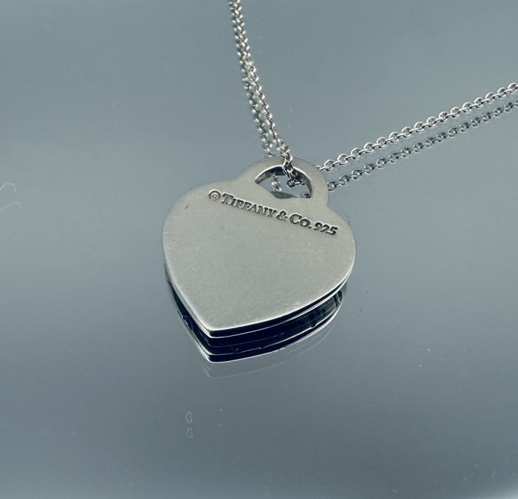 TIFFANY&Co. ティファニー ノーツ ハート ネックレスSV925 シルバー 巾着 ★人気デザイン★