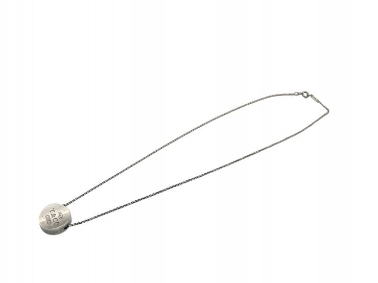 TIFFANY&Co. ティファニー コンケーブ ネックレスSV925 シルバー サークル ネックレス 【中古】