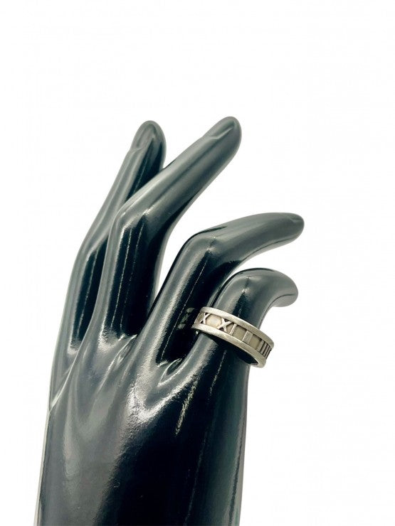 TIFFANY&Co. ティファニー アトラス リング・指輪SV925 シルバー ローマ数字 【中古】 11.5号